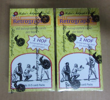 (2) 2026  HISTORIC AUTOGRAPH & CO. RETROGRAPH 4 BASEBALL  BOXES (80 AUTO'S)