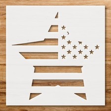 American Flag Stencil Star for DIY Crafts and Home Decor - StencilAir