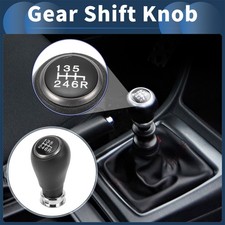 6-Gang-Schaltknauf für Honda CR-V 2006–2011, Kunststoff, Schwarz, Silberton