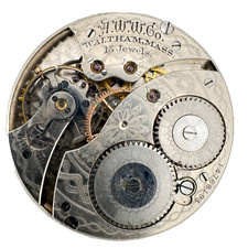 Antique 12s 1906 Waltham Multicolor 15j Hunter Pocket Watch Movement 220 USA