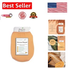 Exfoliating Glove for Dead Skin Removal - 100 Viscose Fabric - Salmon Beige