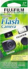 2X Fujifilm Fujifilm QuickSnap Flash 400 One Time Use 27 Exposures
