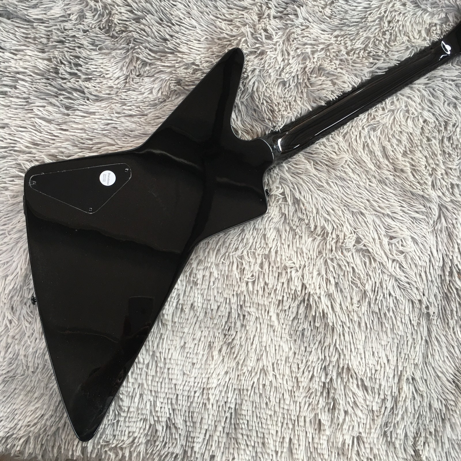 Black Explor James Hetfield EET Fuk Electric Guitar Mahogany Body Fast Ship