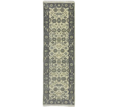 Handmade Oushak Chobi Runner Rug Floral Design Oriental Hallway Carpet 2'5X8 ft