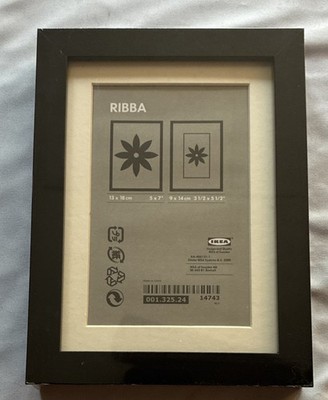 Sealed IKEA Ribba Black Photo Frame 13x18 cm Fits 5x7'' PhotoFreestanding/Hanging