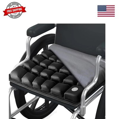 3D Air Inflatable Seat Cushion for Wheelchair & Office Chair - Adjustable Fir...