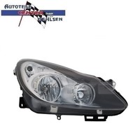 Scheinwerfer Rechts H7/H1 MIT Stellmotor Schwarz Opel Corsa D 2006 - 2011