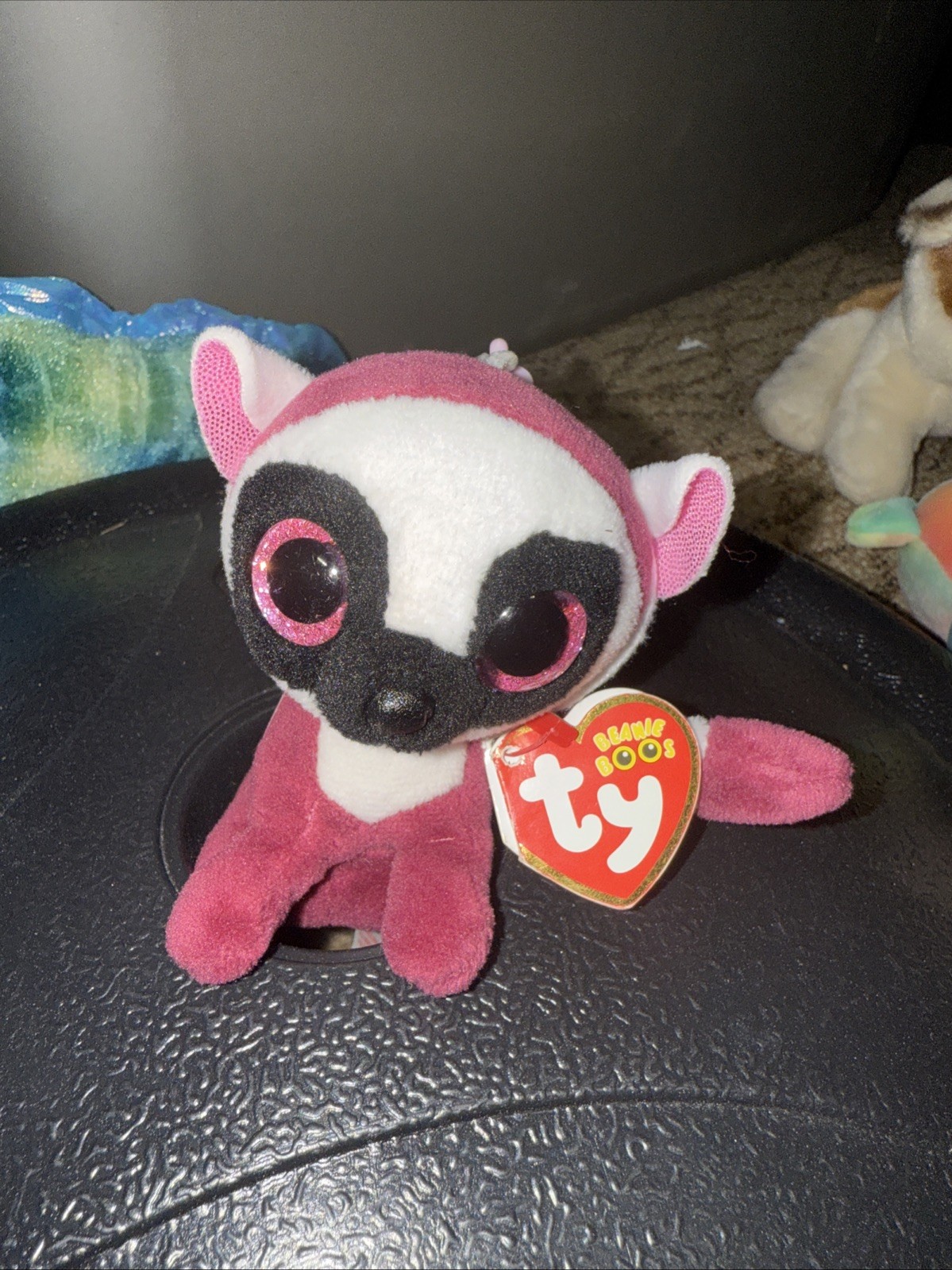 TY BEANIE BOOS - LEEANN the LEMUR KEY CLIP - MINT with MINT TAG