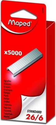 Premium Standard 26/6 Staples x5000 - Metal Construction - Easy Loading Strips -