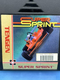Super Sprint (NES, Tengen) &ndash; Authentic Black Cart &ndash; Cleaned & Tested Working