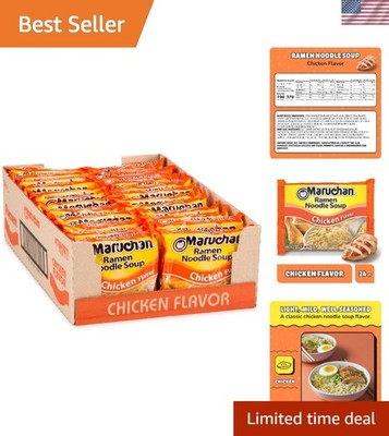 Ramen Noodle Soup, Chicken Flavor   Japanese-Style Instant Noodles, Quick & E...