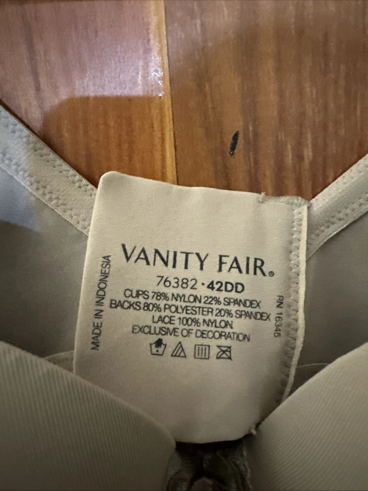 Sujetador Vanity Fair para mujer talla 42 DD NUEVO SIN ETIQUETAS Foto 2 de 4