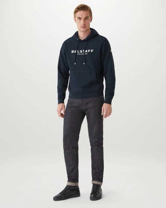 OFF WHITE Belstaff 1924 Hoodie Dark Ink Off White