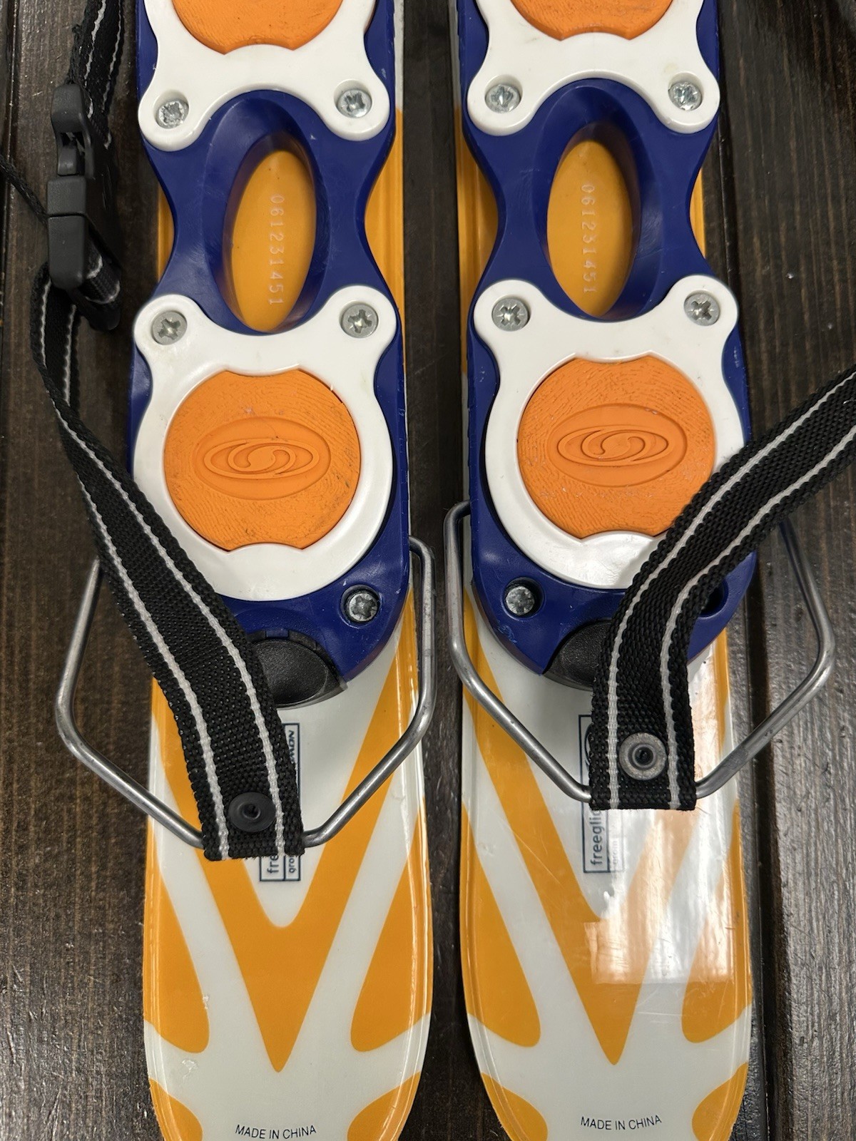 SALOMON SNOWBLADE 60 cm lame da neve sci da trucco corti regolabili con cinghie *LEGGI*