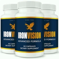 Iron Vision for Eyes - Eye Supplement, IronVision Premium Vision Blend - 3 Pack