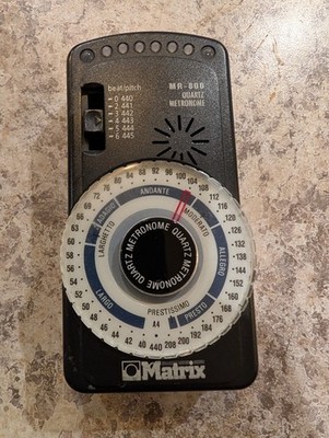 Matrix MR-800 Quartz Metronome w/ LED Pendulum Simulation & Down Beat Accent