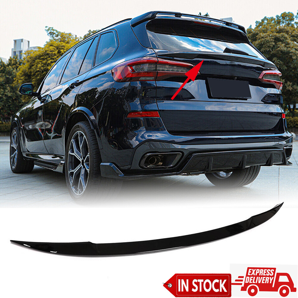 Gloss Black Rear Middle Spoiler Trunk Wing Lip Fit For BMW X5 G05
