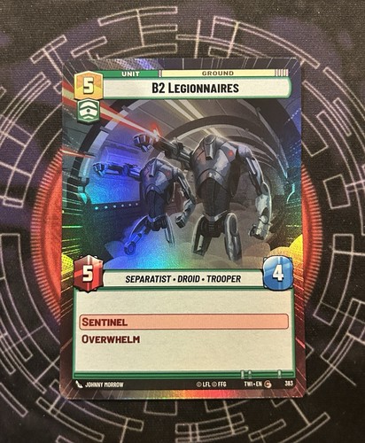 B2 Legionnaires 383 Hyperspace Foil Twilight Star Wars: Unlimited NM