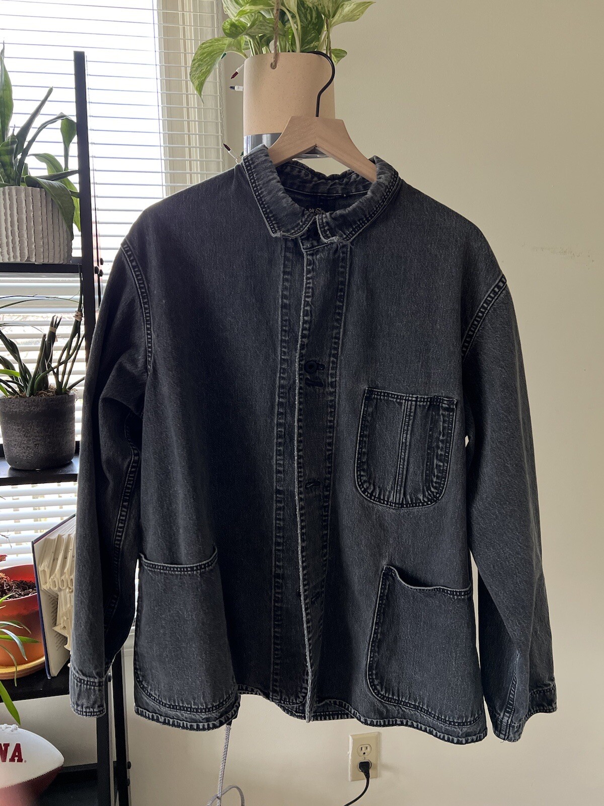 OrSlow x Canoe Club Coverall Jacket Black Stone Den… Gem