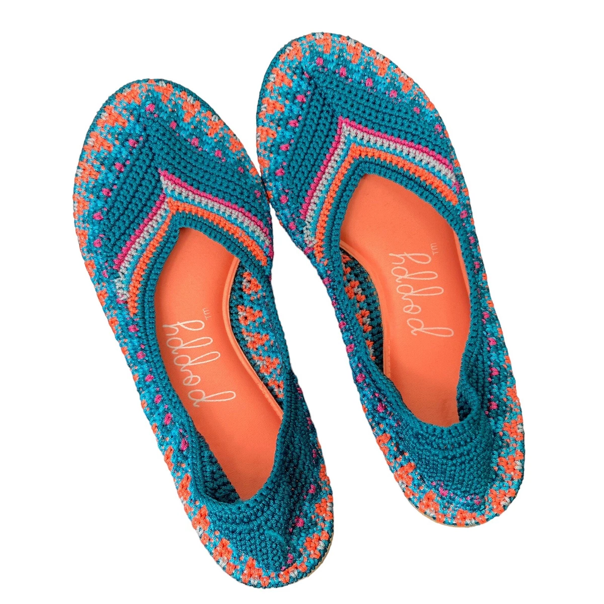 Crochet shop ballet flats