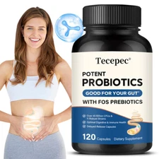 Prebiotic & Probiotic Gut Health Supplement - Support Digestive & Immune Health
