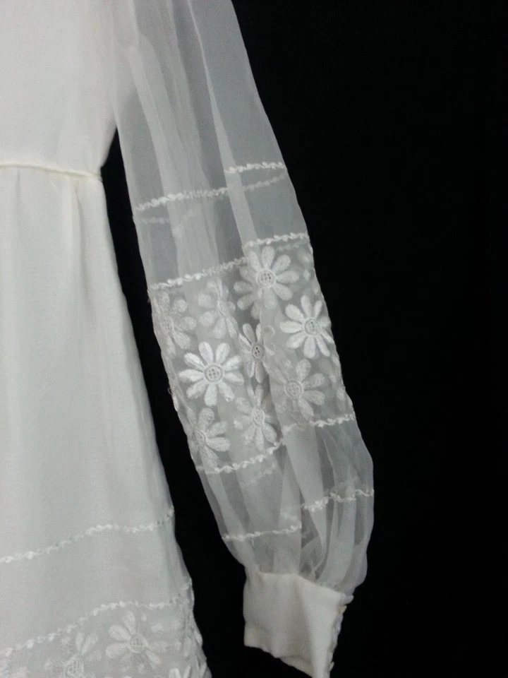 Девочка ребенка ручной работы белое платье цветок официальный свадьбы груди 30» талии 26» L? - Изображение 4 из 4
