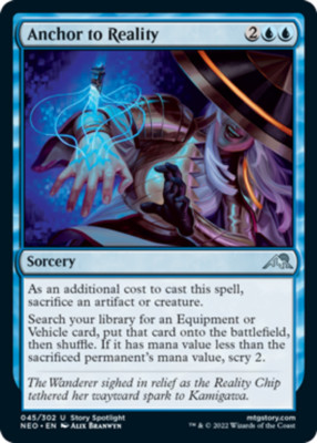 4x Anchor to Reality NM-Mint, English Kamigawa: Neon Dynasty MTG Magic
