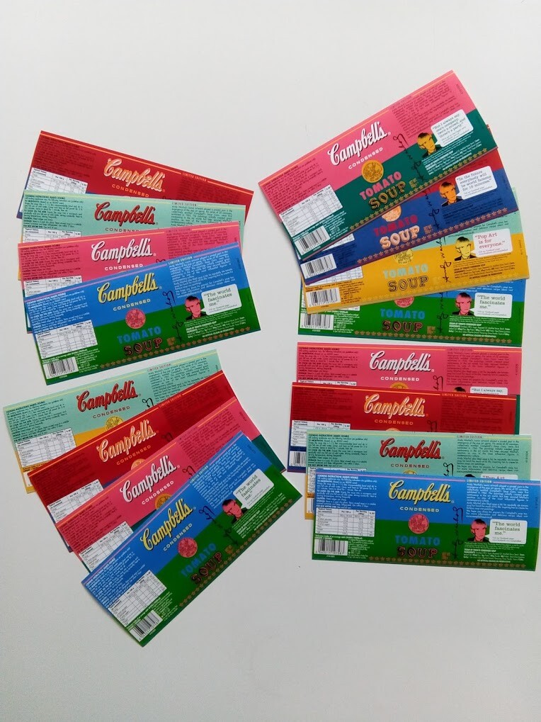 Andy Warhol - 50th Anniversary Campbell's Soup Can Labels | eBay
