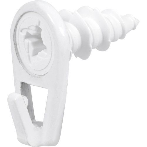 Hillman #6 Small White Nylon Picture Hook 122401