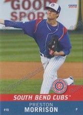 2016 South Bend Cubs Preston Morrison RC Rookie Chicago