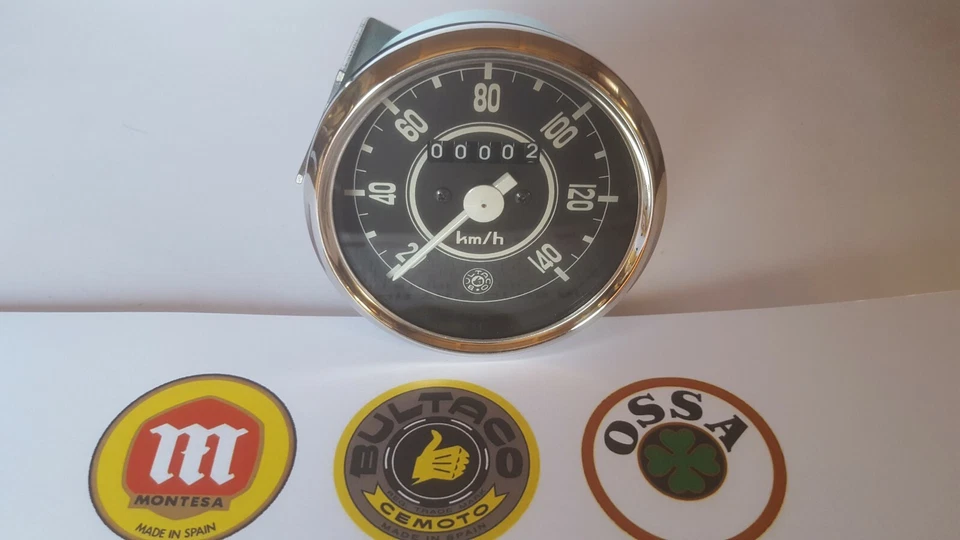 BULTACO SENIOR SPEEDOMETER BRAND Bultaco speedometer 80mm NEW Bultaco PARTS - Image 2 of 4