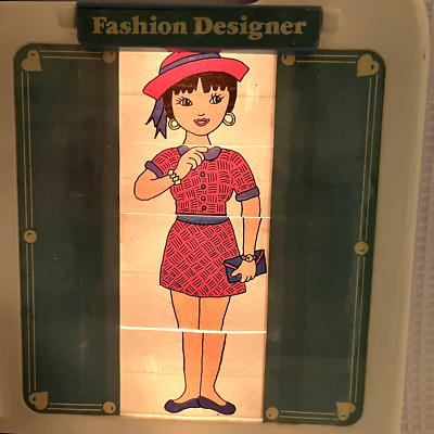 Rare 1990's Lillian Vernon Fashion Designer Toy Lightbox Create Trace Color
