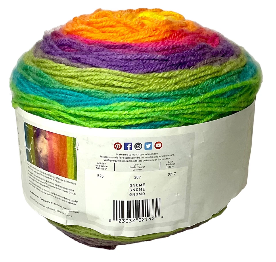 Lion Brand Yarn Mandala “Gnome” 100% Acrylic Cake Skein (1) NEW - Image 4 of 4