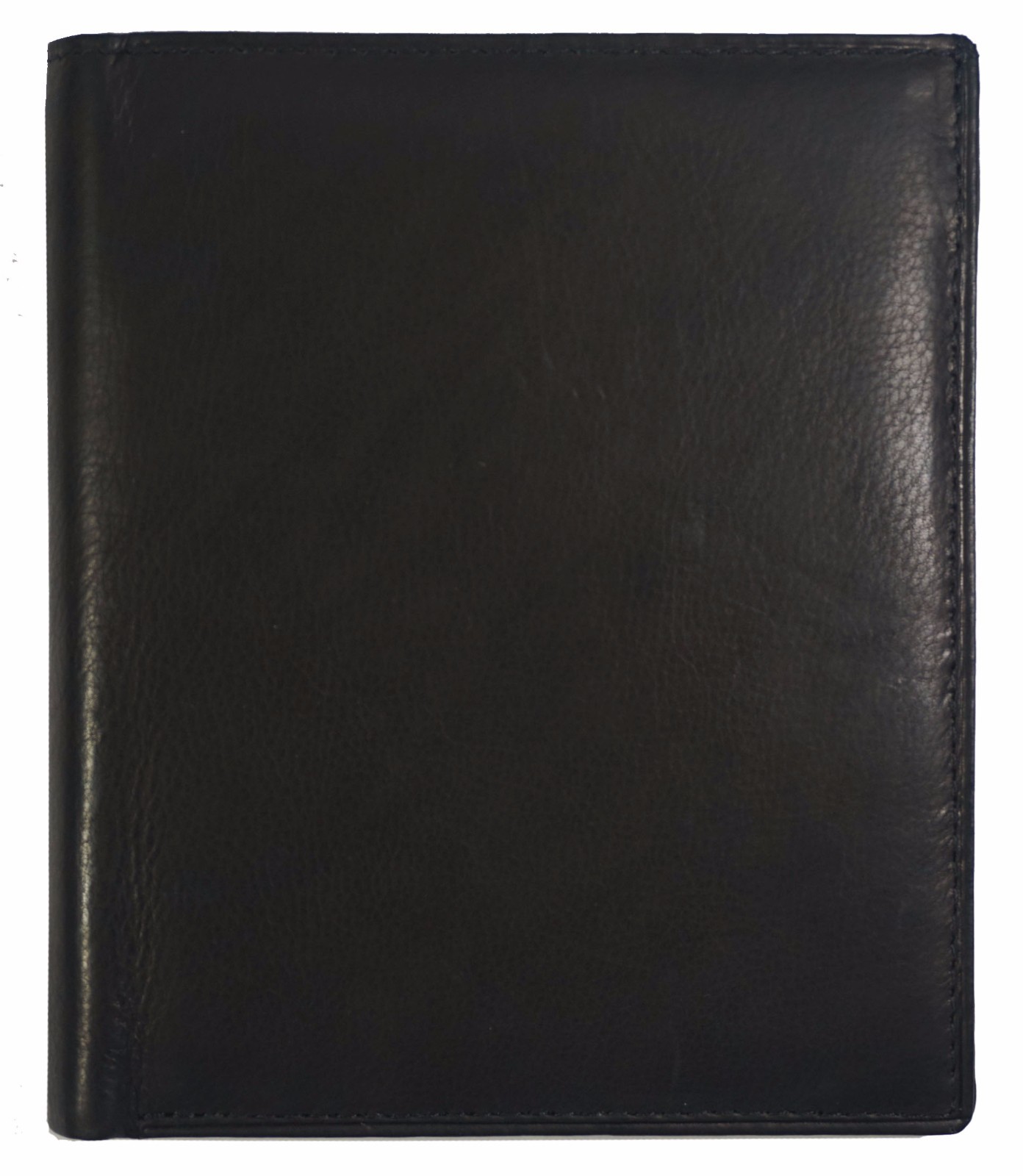 Cow Leather European Hipster Credit Card-ID Bifold Mens Wallet staggered insert