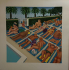 BERYL COOK  Orig. Serigraph " TENERIFE DAYS"  43/300  (with topless sunbathers) — photo 3