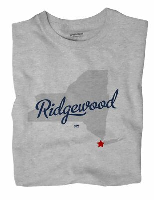 Ridgewood New York NY T-Shirt Queens County MAP