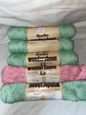 Bucilla mercerized cotton Thread Yarn - WONDERSHEEN - 400yd - made n USA