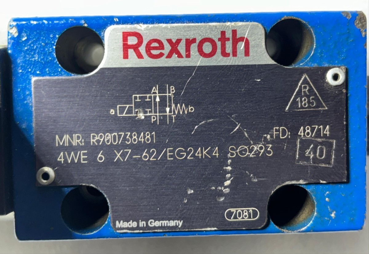 REXROTH 4WE 6 X7-62/EG24K4 DIRECTIONAL CONTROL VALVE | eBay