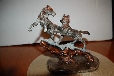 Legends Kitty Cantrell mixed media Sculpture COURTSHIP  LE 500 (NIB) 1993 9.5'' T