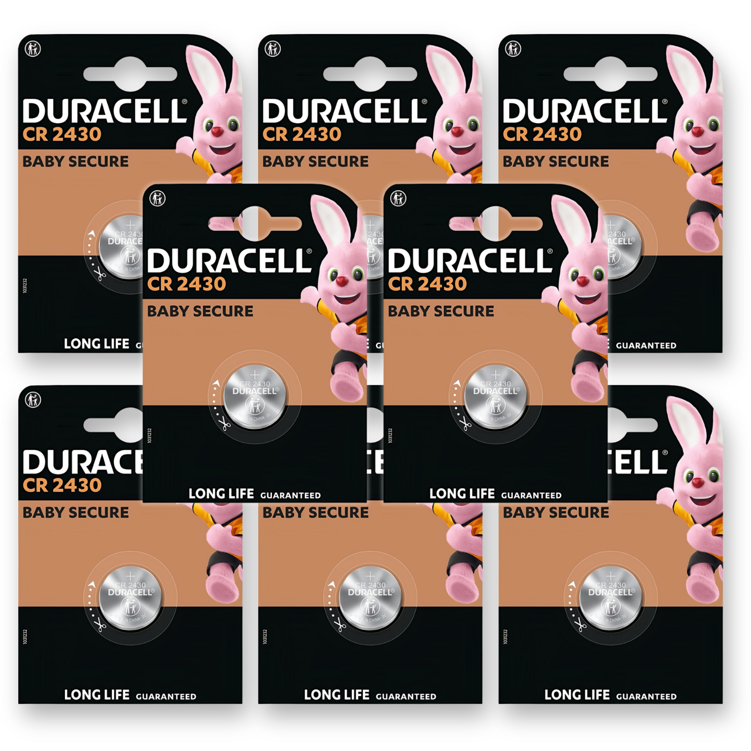8x DURACELL CR2430 Batteries 2430 DL2430 3V Lithium Coin Cell *EXPIRY 10/2034*