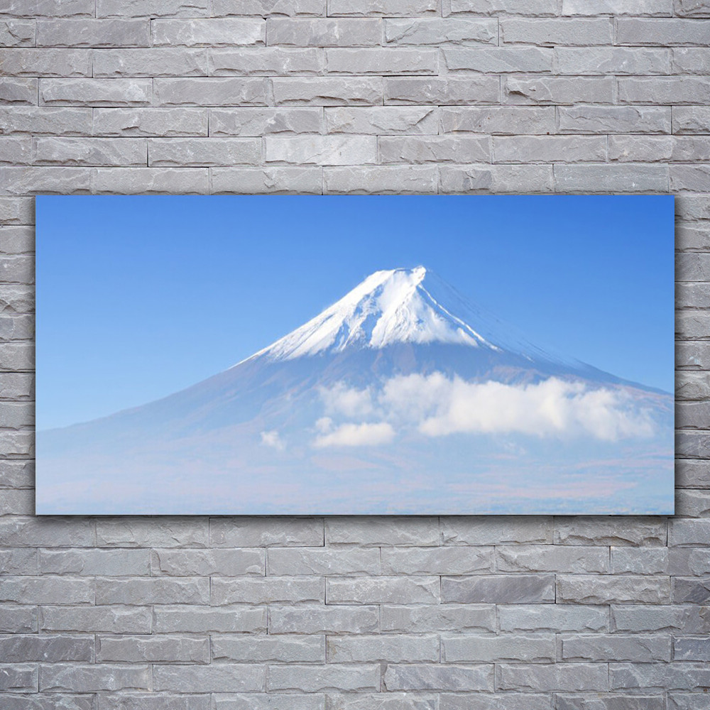 Tableau sur verre acrylique 120x60 cm Tulup Montagnes pour décoration de salon moderne