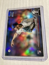 2022 Topps Stadium Club Chrome #260- HANS CROUSE Blue Refractor SP RC #'d/199
