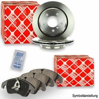Febi Bremsscheiben Ø258Mm + BeläGe Vorne U.A. Passend FüR Toyota Yaris P9 P13