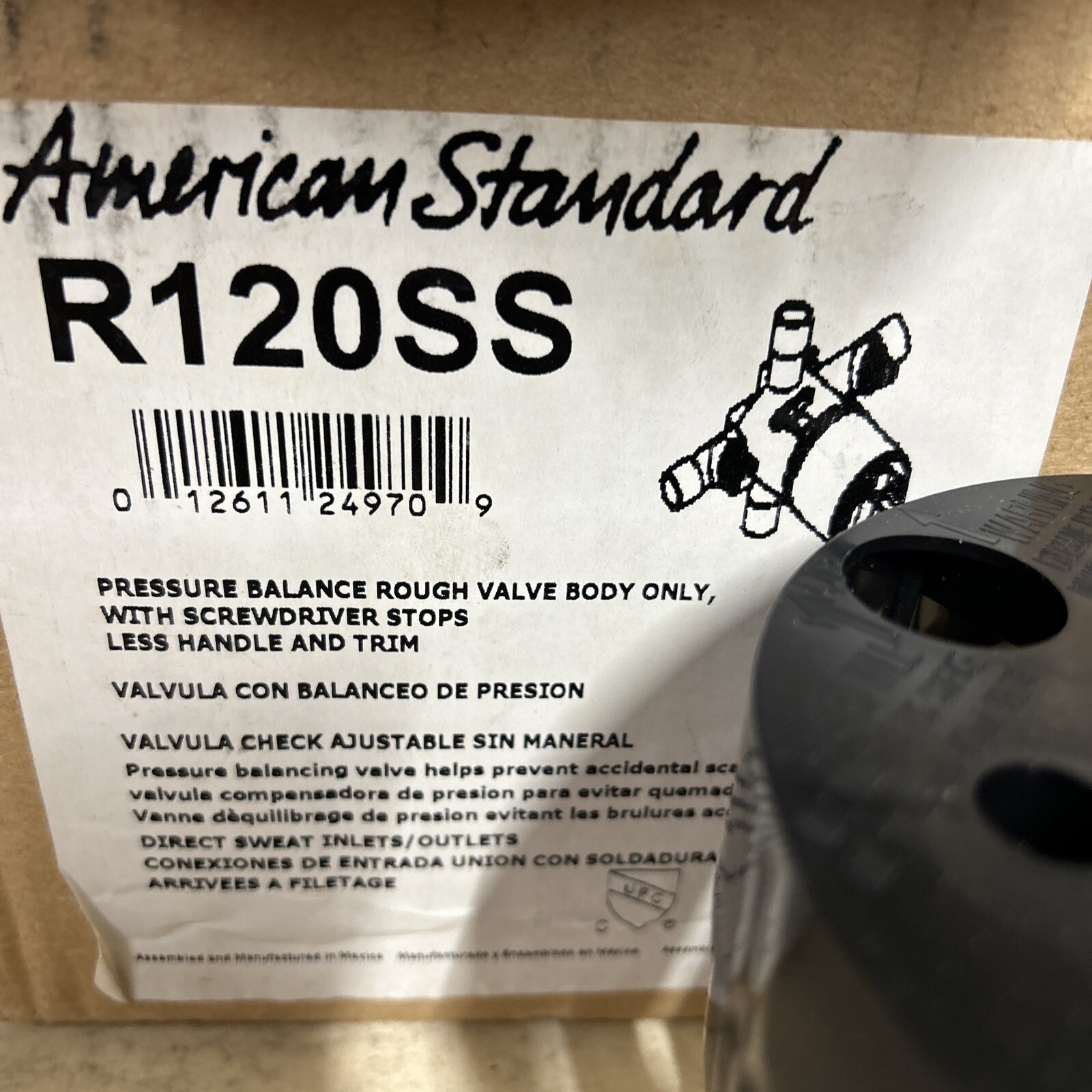 American Standard R120SS Pressure Balanced Rough Valve Body for sale ...