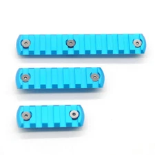 M-Lok Aluminum Rail Mount Section 5 7 11 Slot Picatinny Blue Color