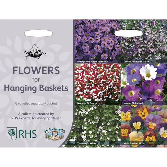 Mr.Fothergill's RHS Easy Grow Your Own Flowers For Hanging Baskets Seeds Packet