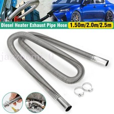 1.5-2.5m Exhaust Pipe Set For Car Parking Air Diesel Heater Exhaust Hose W/Clamp