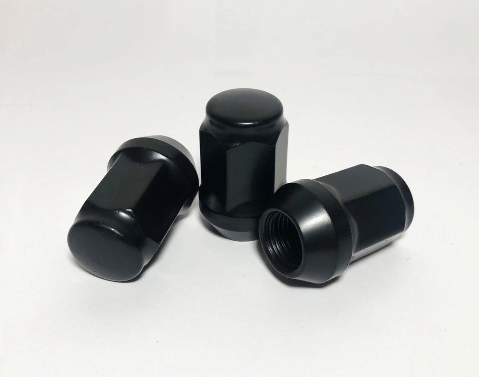 Fit Buick Cascada Regal Encore Envision Acorn Lug Nut Cone Seat 12x1.5 Black 20 - Image 3 of 4