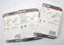 Lot of 3 Red Dot Duplex Covers Horizontal Silver Device Mount Duplex DCCD