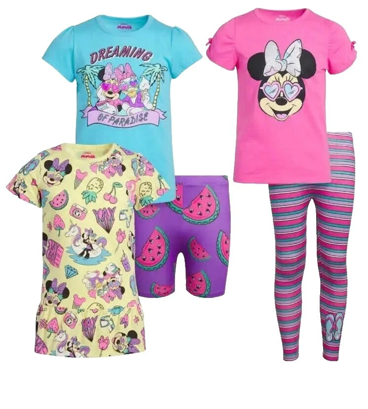 Short Sleeve Multicolor Outfits & Sets for Girls 7 Size